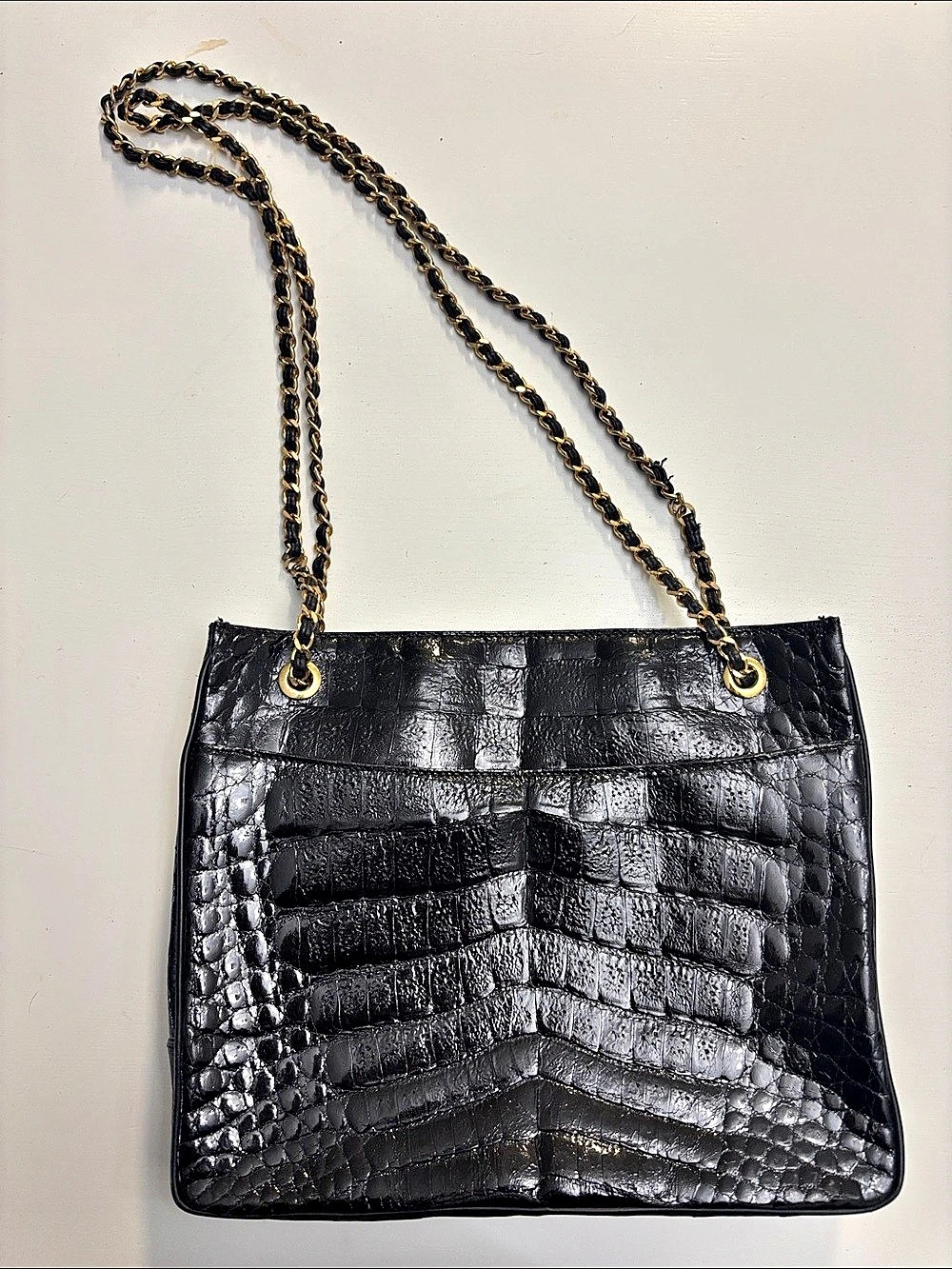 Vintage Donna Elissa Shoulder Bag in Black